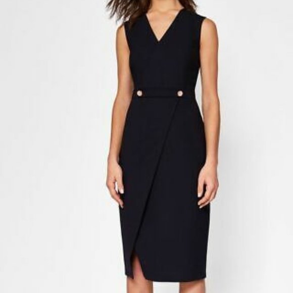 Ted Baker Dresses & Skirts - Ted Baker Cerisad Faux-Wrap Dress